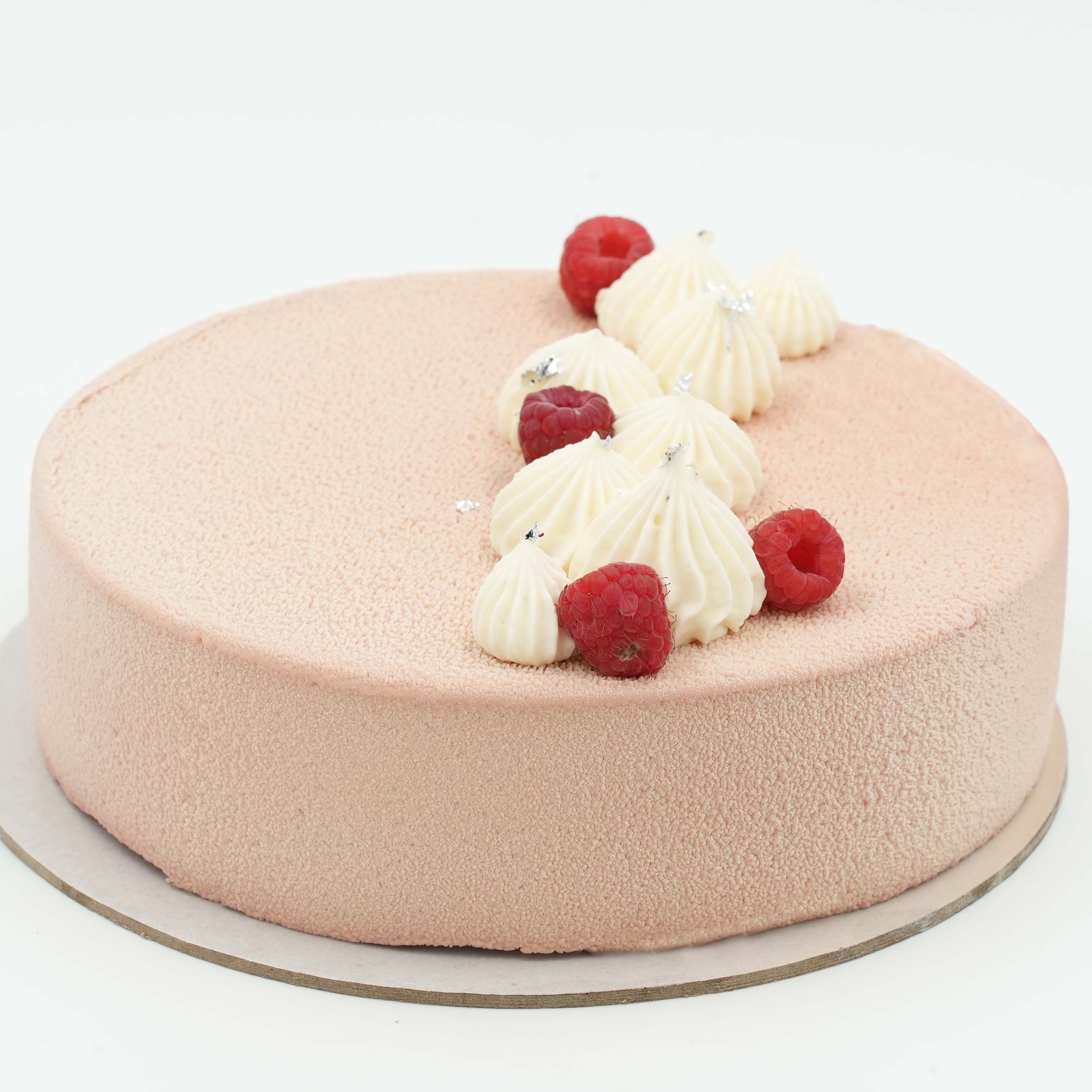 Ruby raspberry mousse