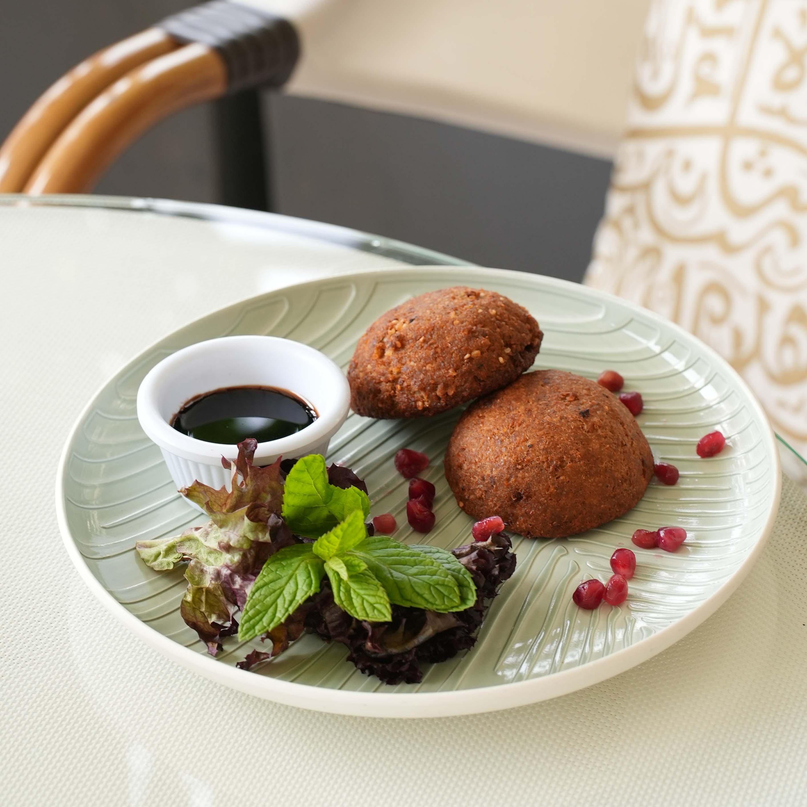 Potato kubbeh with minced meat   